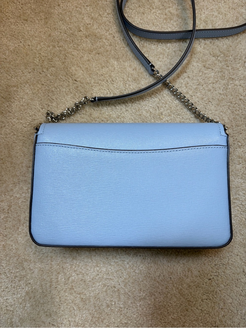 kate spade Morgan Flap Chain Wallet in Powder Blue - Picture 5 of 16